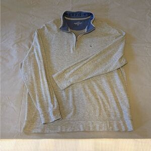 Vineyard Vines Light Gray Quarter-Zip Pullover